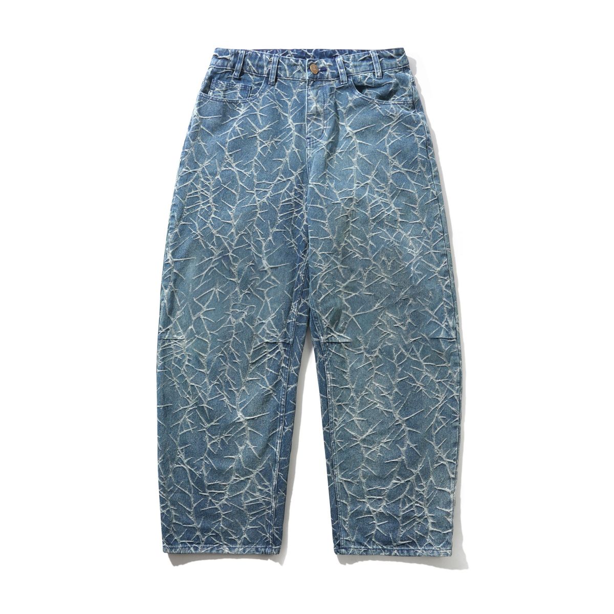 BUTTERGOODS THORN CAMO WIDE CUT DENIM JEANS