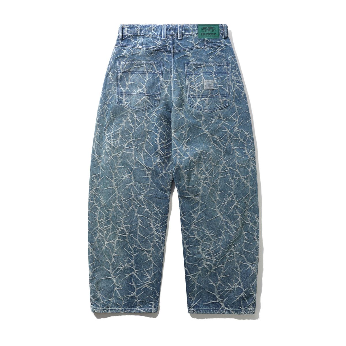 BUTTERGOODS THORN CAMO WIDE CUT DENIM JEANS