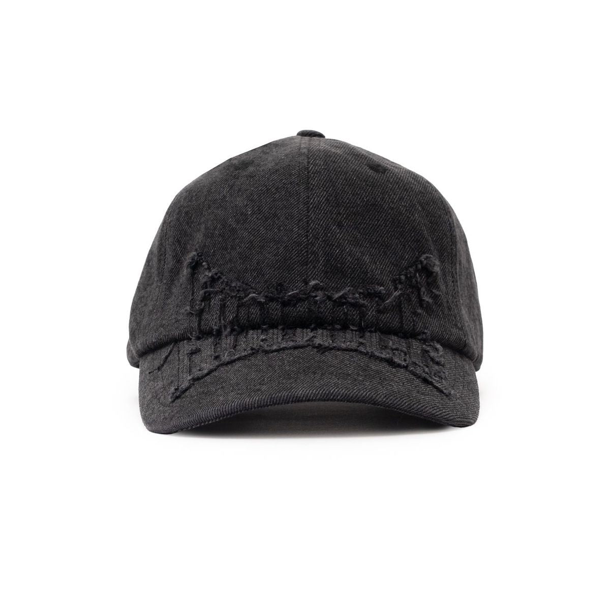 HODDLE SKATEBOARDS DENIM APLIQUE CAP BLACK