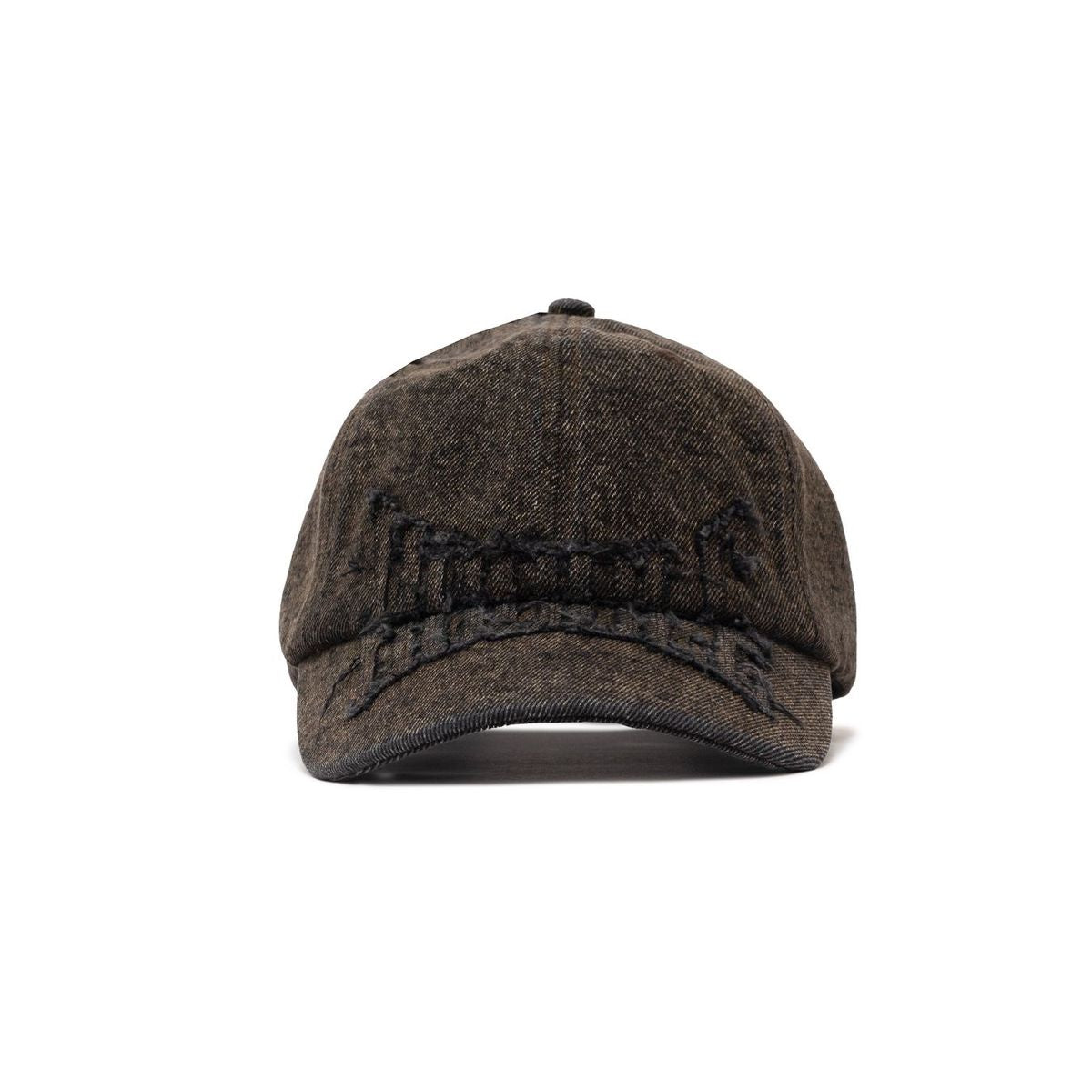 HODDLE SKATEBOARDS DENIM APLIQUE CAP BROWN