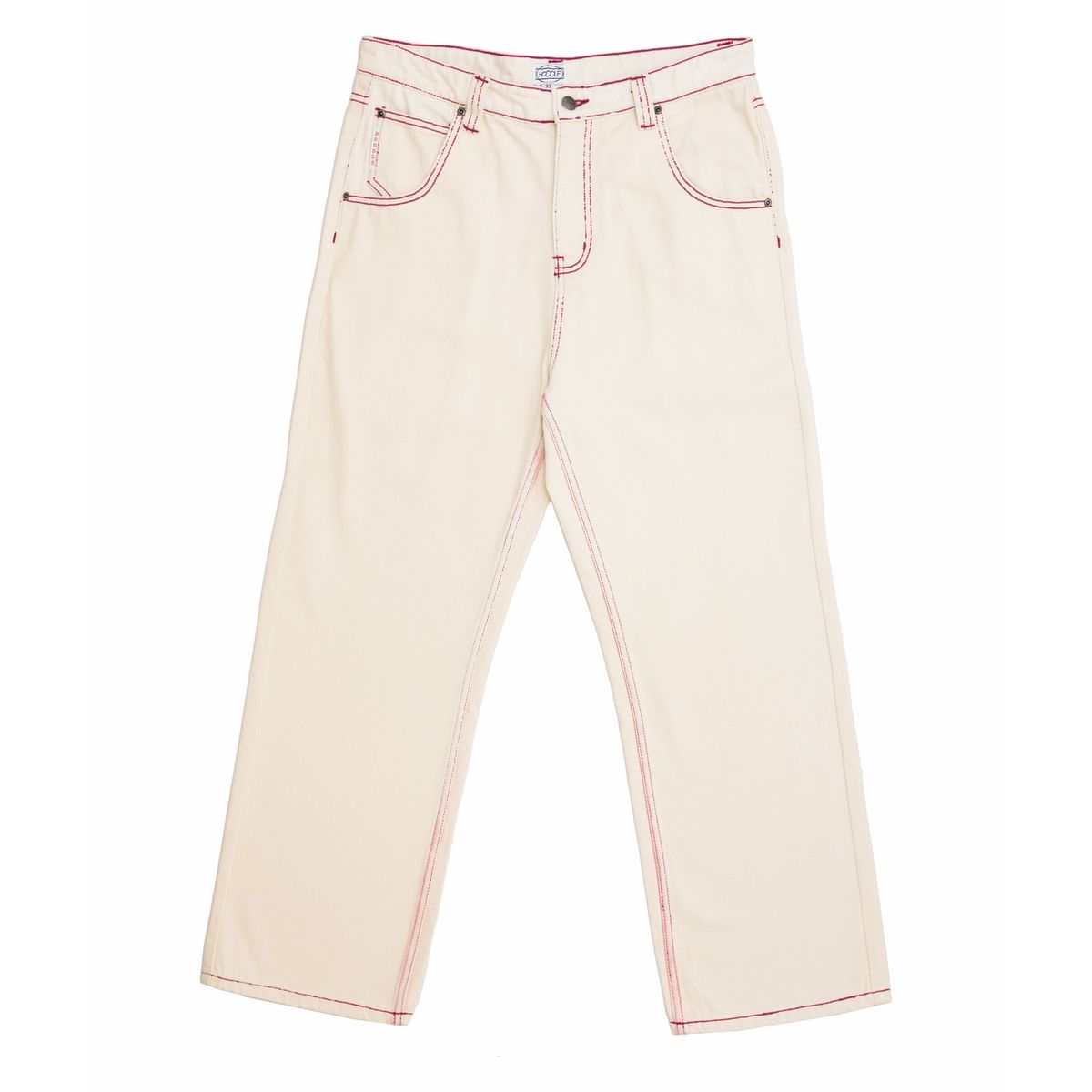 HODDLE SKATEBOARDS ROUTINE STRAIGHT CUT DENIM WHITE