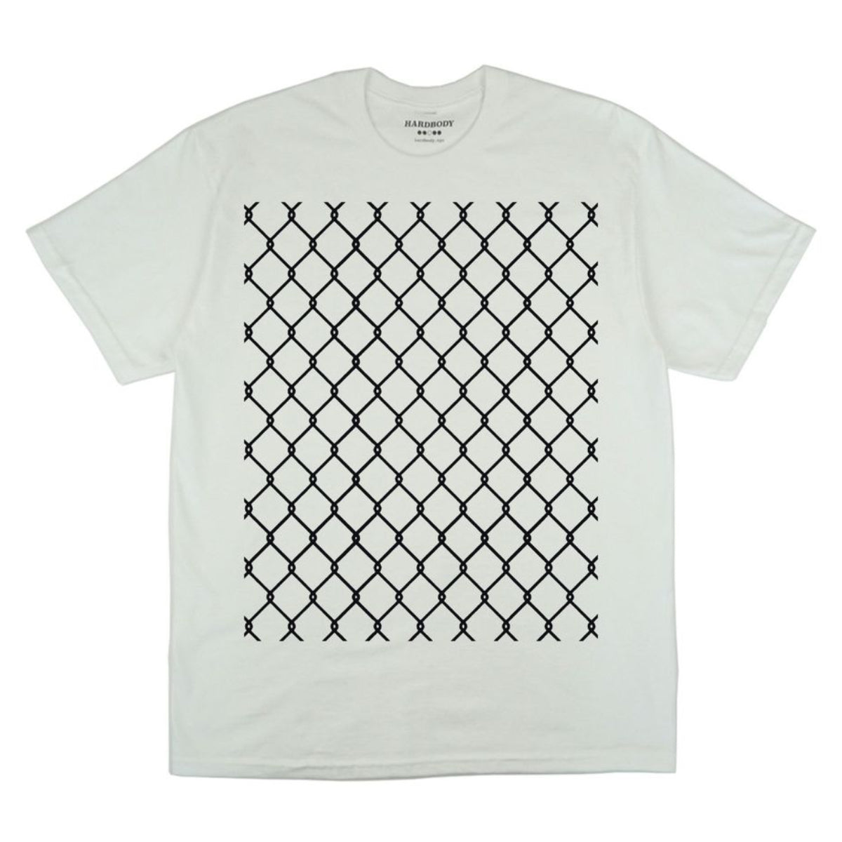 HARDBODY NYC FENCE TEE WHITE