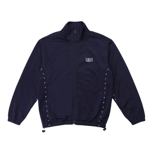 PASS~PORT SKATEBOARDS STARGAZER TRACK JACKET NAVY