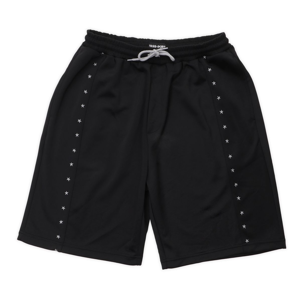 PASS~PORT SKATEBOARDS STARGAZER TRACK SHORTS BLACK