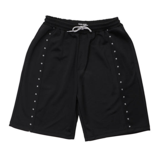 PASS~PORT SKATEBOARDS STARGAZER TRACK SHORTS BLACK
