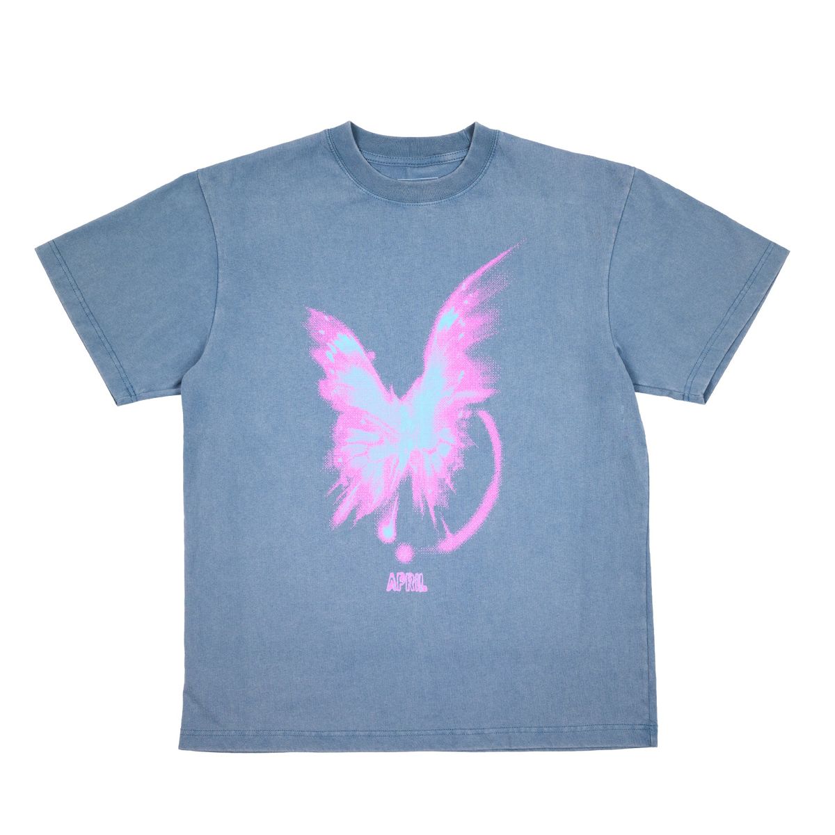 APRIL SKATEBOARDS BRIGHT TEE VINTAGE SLATE