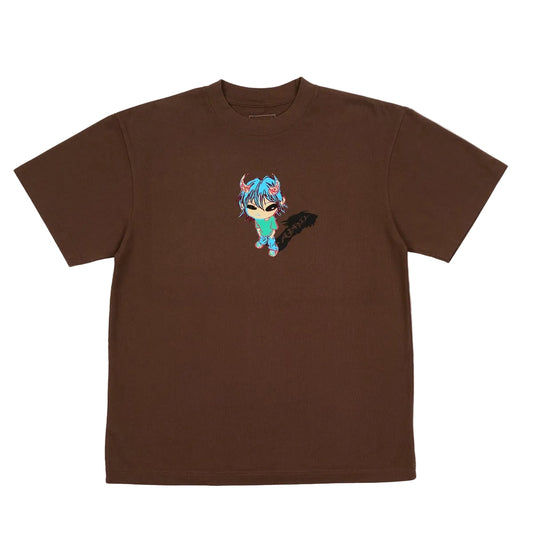 APRIL SKATEBOARDS KID TEE BROWN