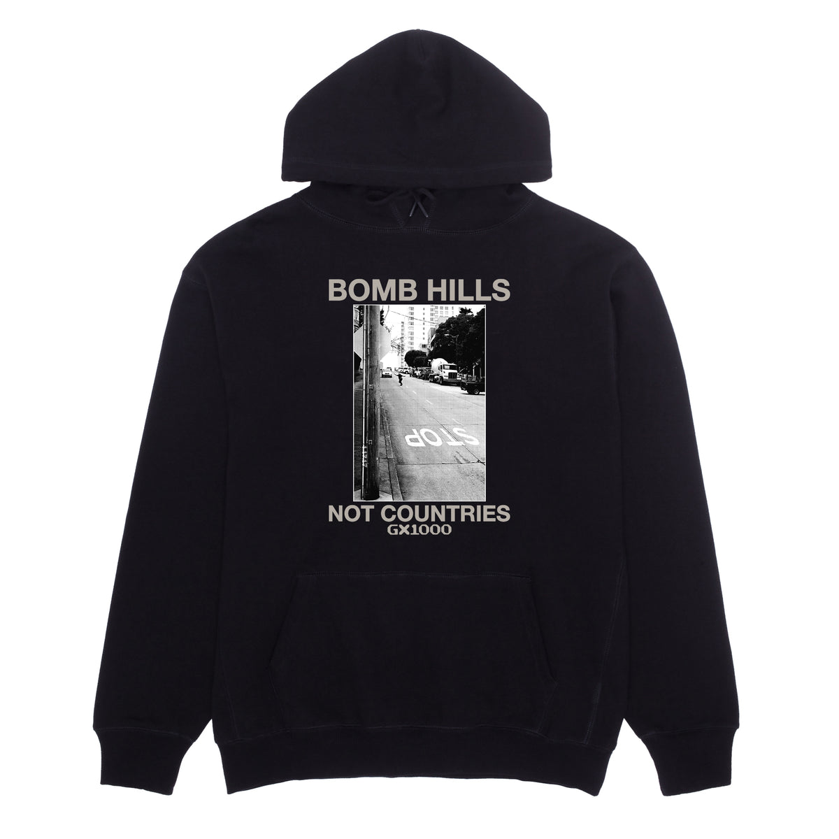 GX1000 BOMB HILLS HOODIE BLACK/GREY