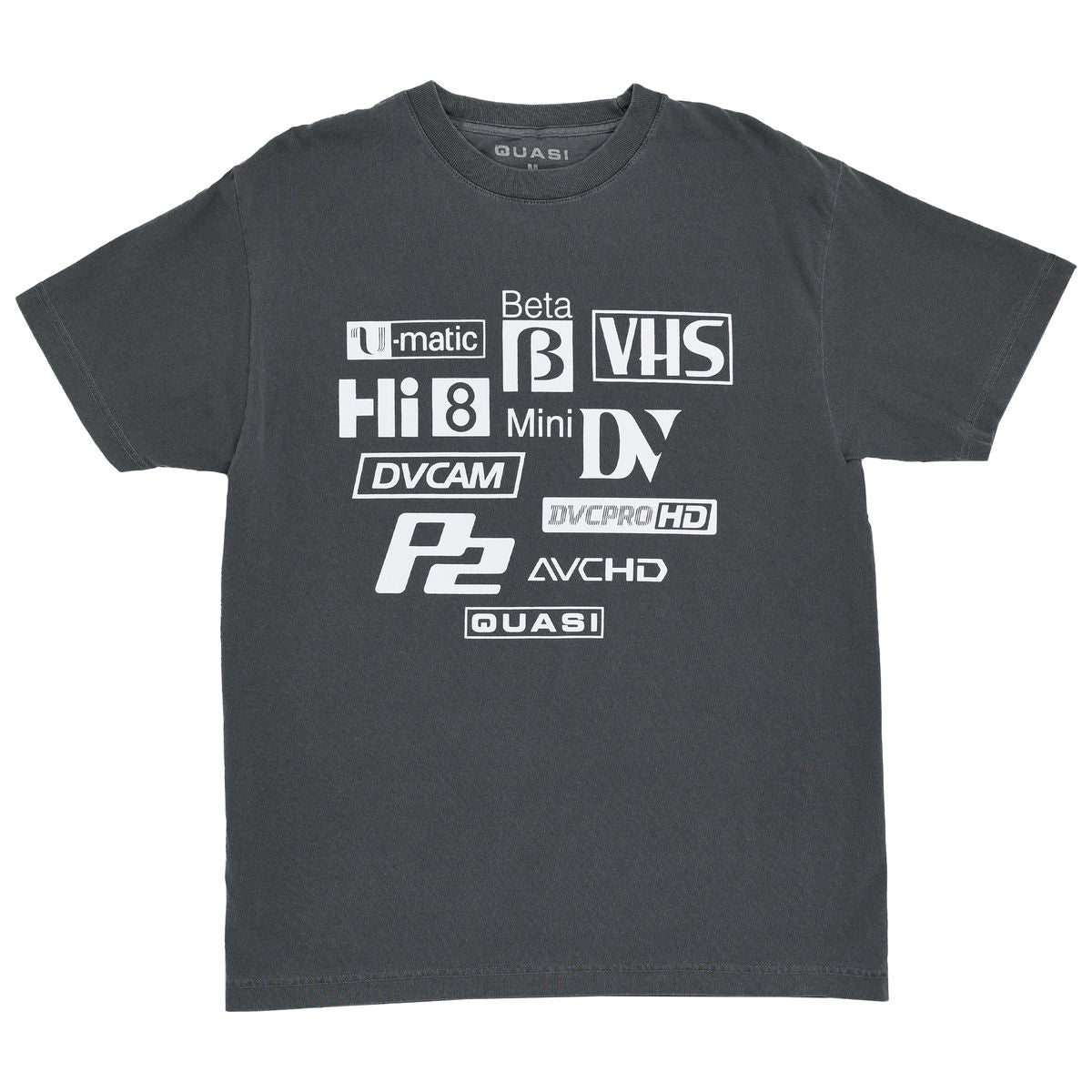 QUASI SKATEBOARDS FORMATS TEE FADED BLACK