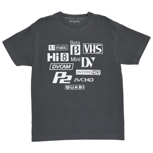 QUASI SKATEBOARDS FORMATS TEE FADED BLACK