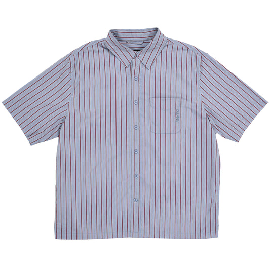 QUASI SKATEBOARDS KALVIN SHORT SLEEVE BUTTON UP BLUE