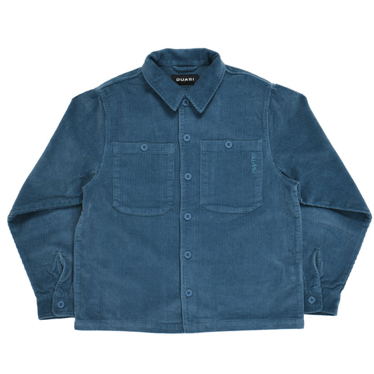 QUASI SKATEBOARDS MONTAUK BUTTON UP SHIRT OCEAN BLUE