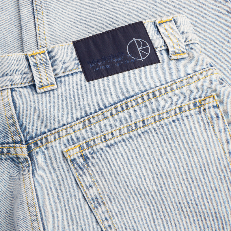 POLAR SKATE CO '93! DENIM LIGHT BLUE