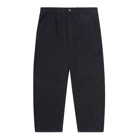 BUTTERGOODS BLUE NOTE PLEATED DENIM JEANS BLACK WASH