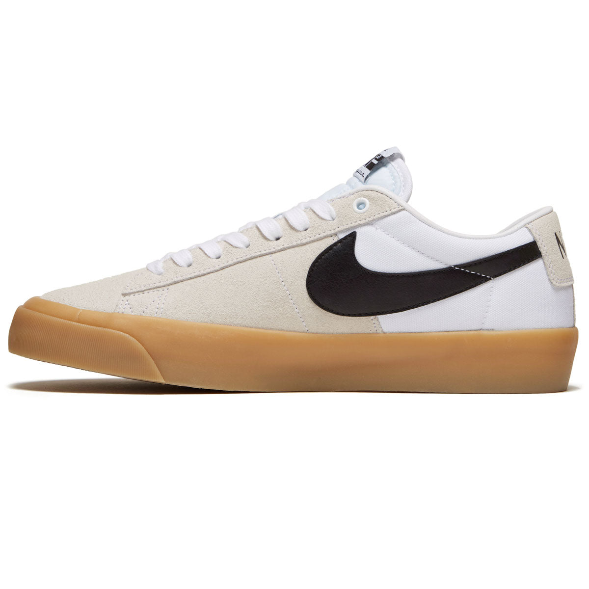 NIKE SB ZOOM BLAZER LOW PRO GT WHITE BLACK WHITE WHITE GUM