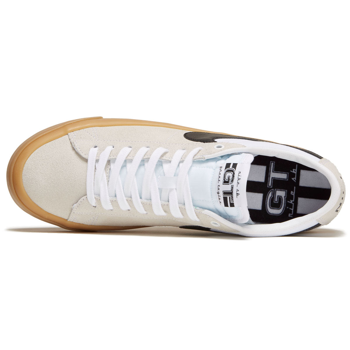 NIKE SB ZOOM BLAZER LOW PRO GT WHITE BLACK WHITE WHITE GUM