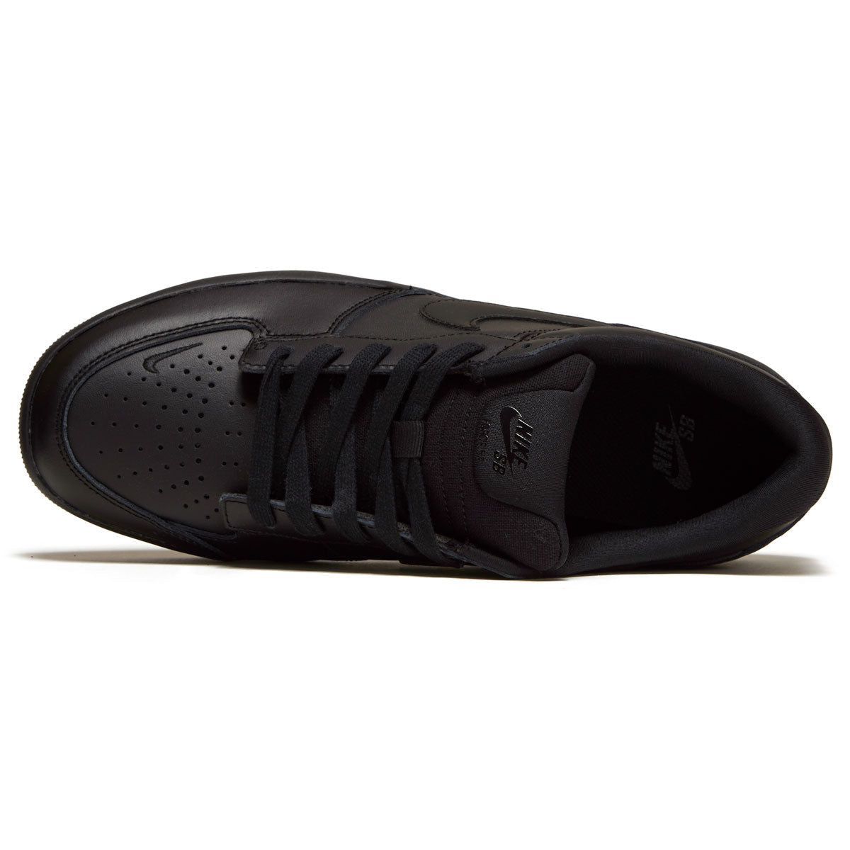 NIKE SB FORCE 58 BLACK/BLACK BLACK/BLACK LEATHER