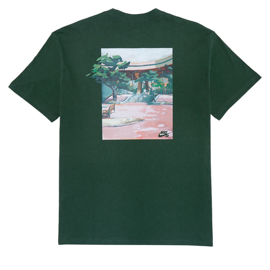 NIKE SB MAX 90 BROOKLYN BANKS TEE FOREST GREEN
