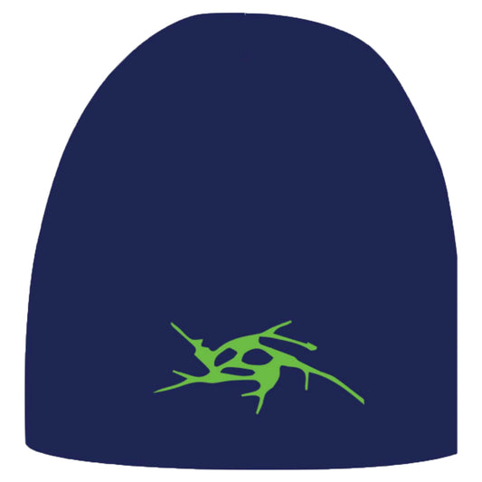 LIMOSINE SKATEBOARDS SPIRAL SKULLY NAVY/NEON GREEN