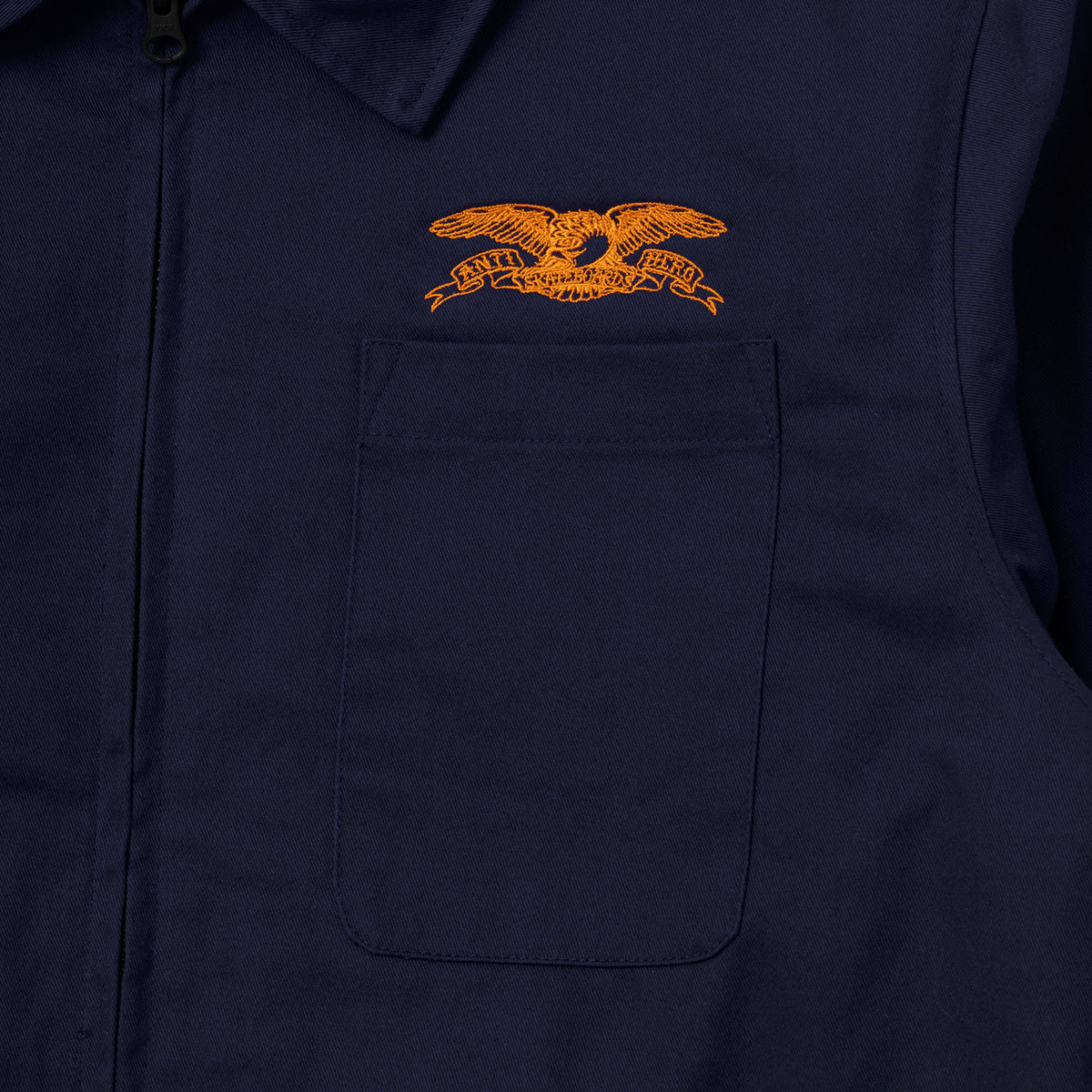 ANTIHERO SKATEBOARDS BASIC EAGLE STASH JACKET NAVY