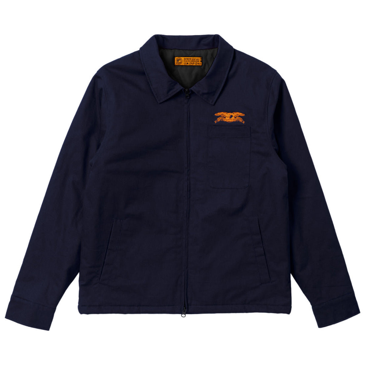 ANTIHERO SKATEBOARDS BASIC EAGLE STASH JACKET NAVY