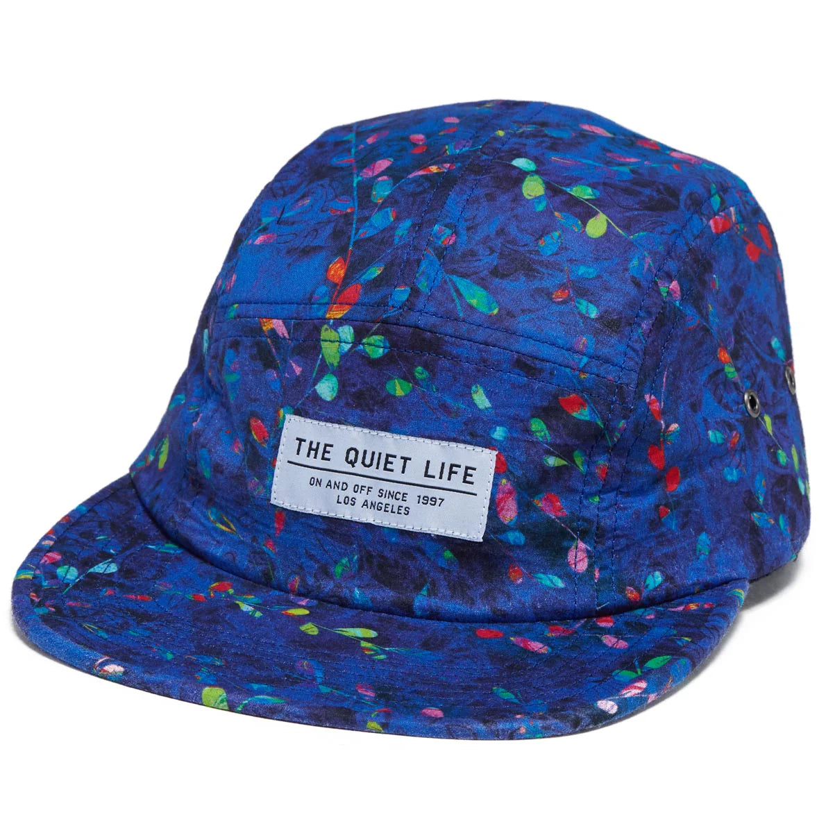 THE QUIET LIFE MIDNIGHT FLORAL 5 PANEL CAP BLUE