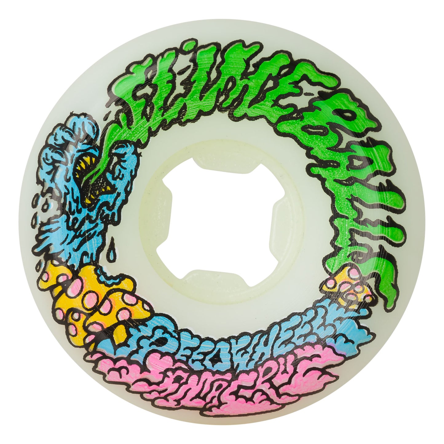 SLIME BALLS WHEELS MINI VOMIT WHITE 53MM