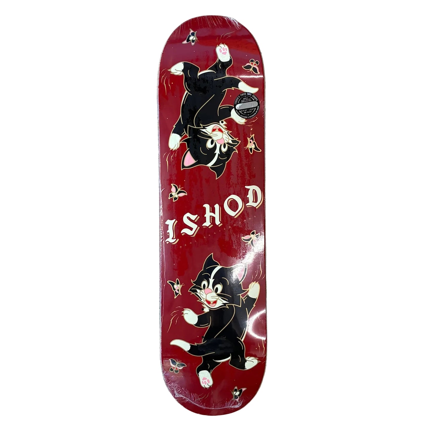 REAL SKATEBOARDS ISHOD KITTEN SCRATCH TWIN DECK