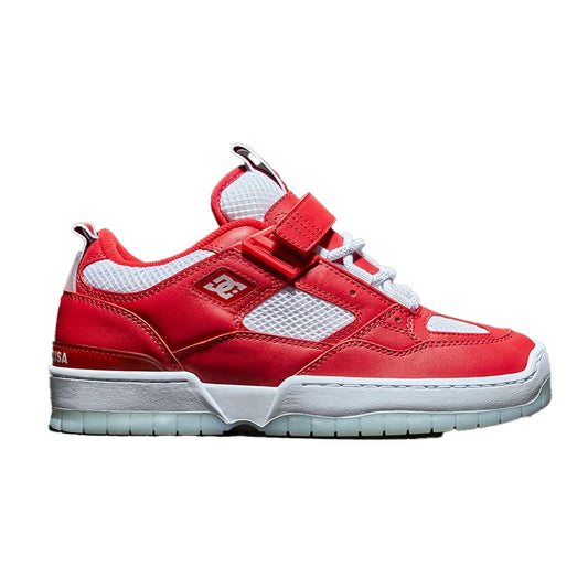 DC SHOE CO JS 1 WHITE AND RED