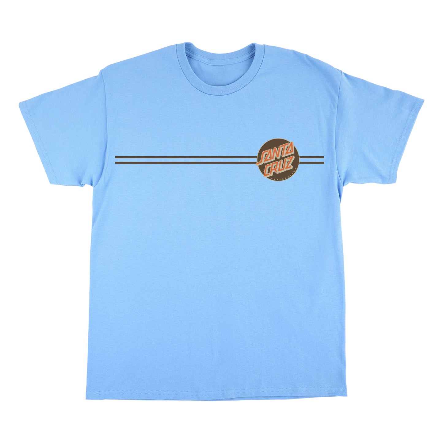 SANTA CRUZ OTHER DOT MW TEE CAROLINA BLUE/RUST