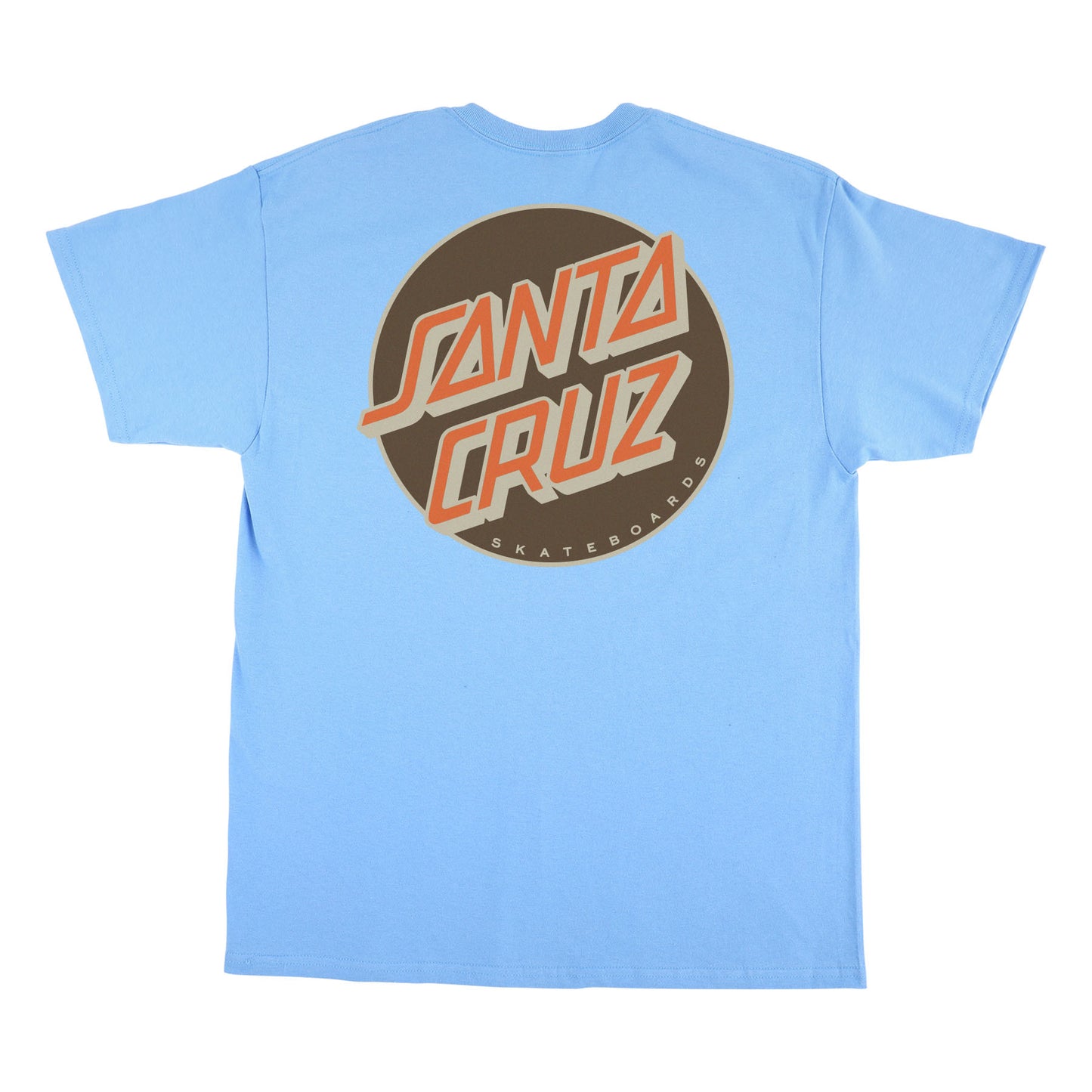 SANTA CRUZ OTHER DOT MW TEE CAROLINA BLUE/RUST