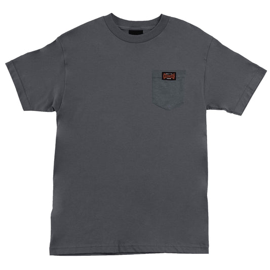 INDEPENDENT TRUCK CO BTG POCKET TEE CHARCOAL