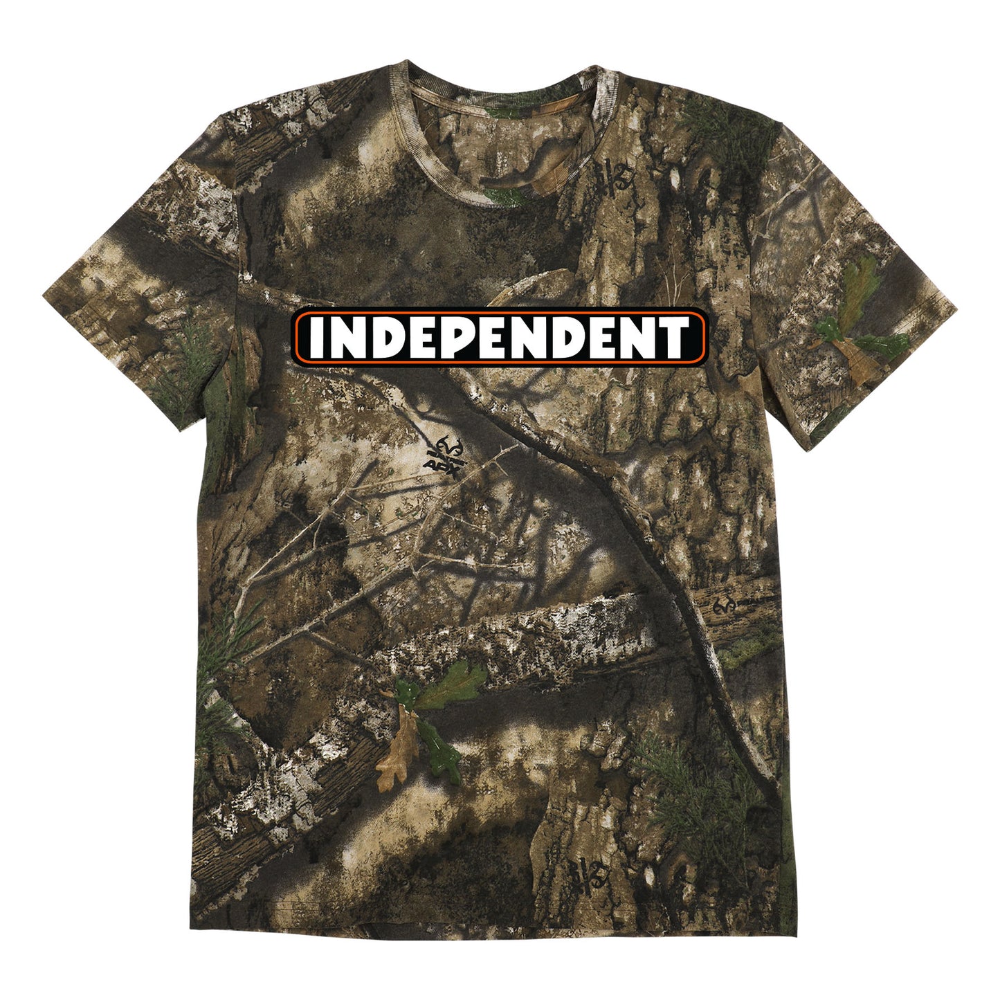 INDEPENDENT TRUCK CO BAR LOGO MW TEE REALTREE CAMO