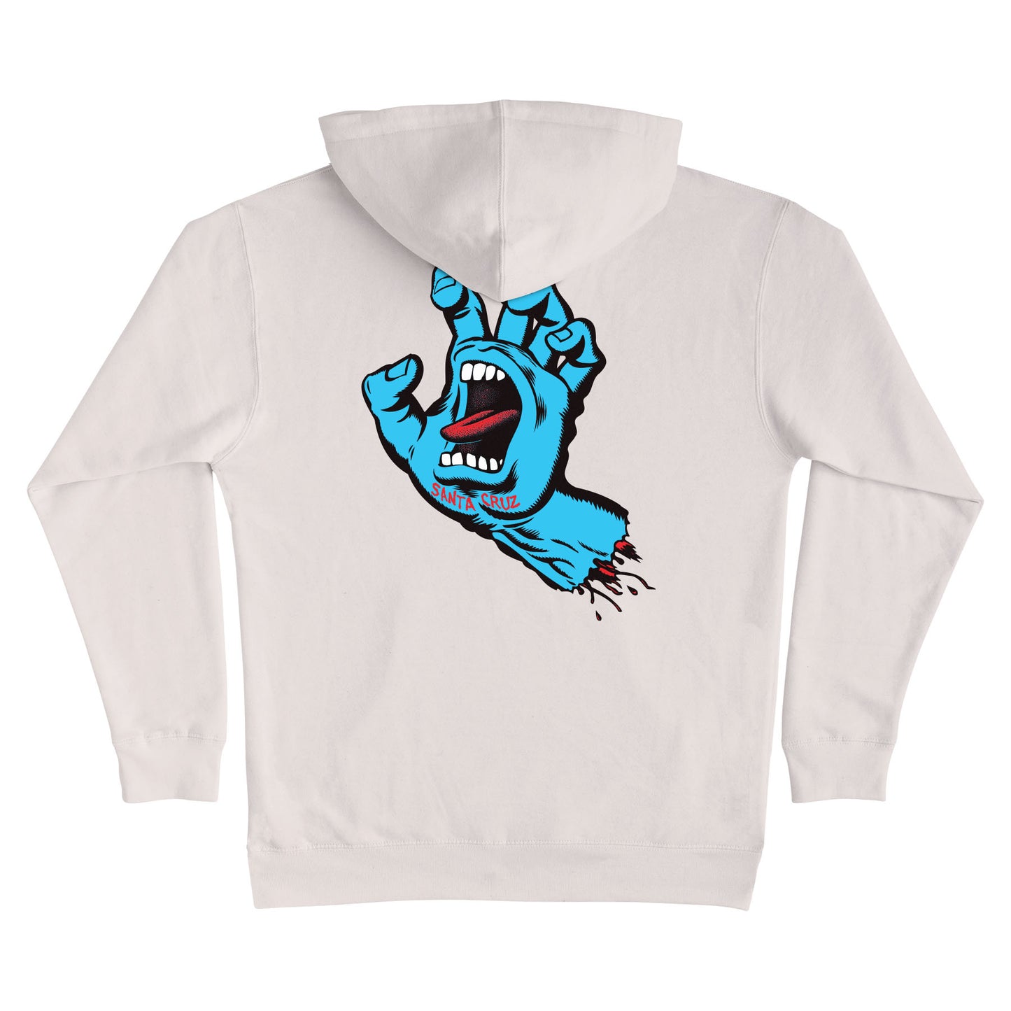 SANTA CRUZ SCREAMING HAND HW HOODIE SMOKE