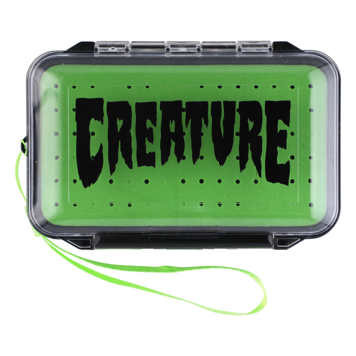CREATURE SKATEBOARDS STREAM STASH STORAGE CASE BLACK/GREEN