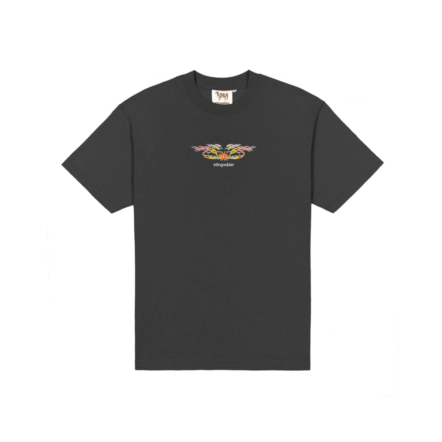 STINGWATER MOSES FLAME TEE BLACK