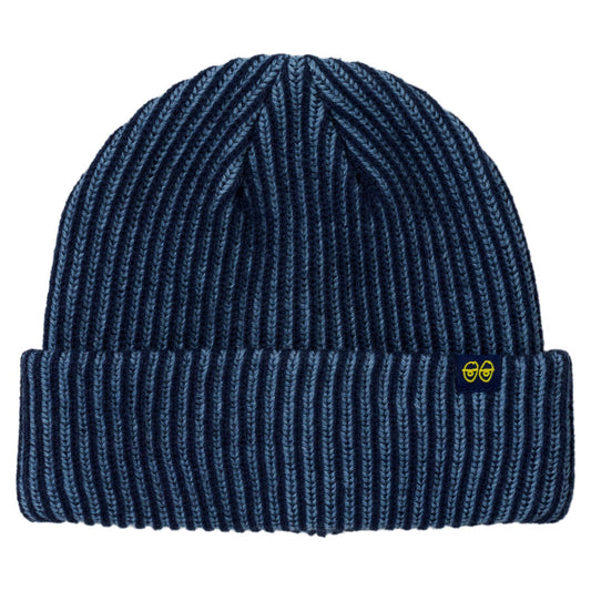 KROOKED SKATEBOARDS EYES CUFF BEANIE NAVY