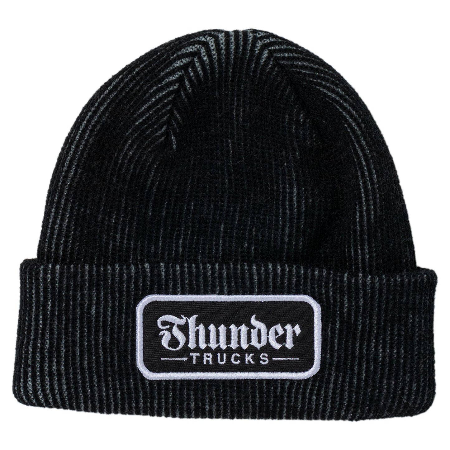 THUNDER TRUCKS SCRIPT PATCH CUFF BEANIE GREY