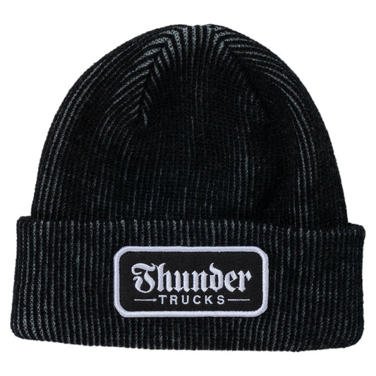 THUNDER TRUCKS SCRIPT PATCH CUFF BEANIE GREY
