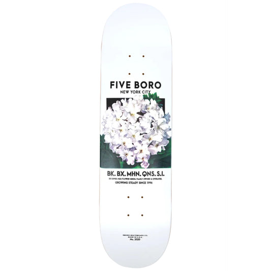 5 BORO FLOWER SEED DECK WHITE 8.5