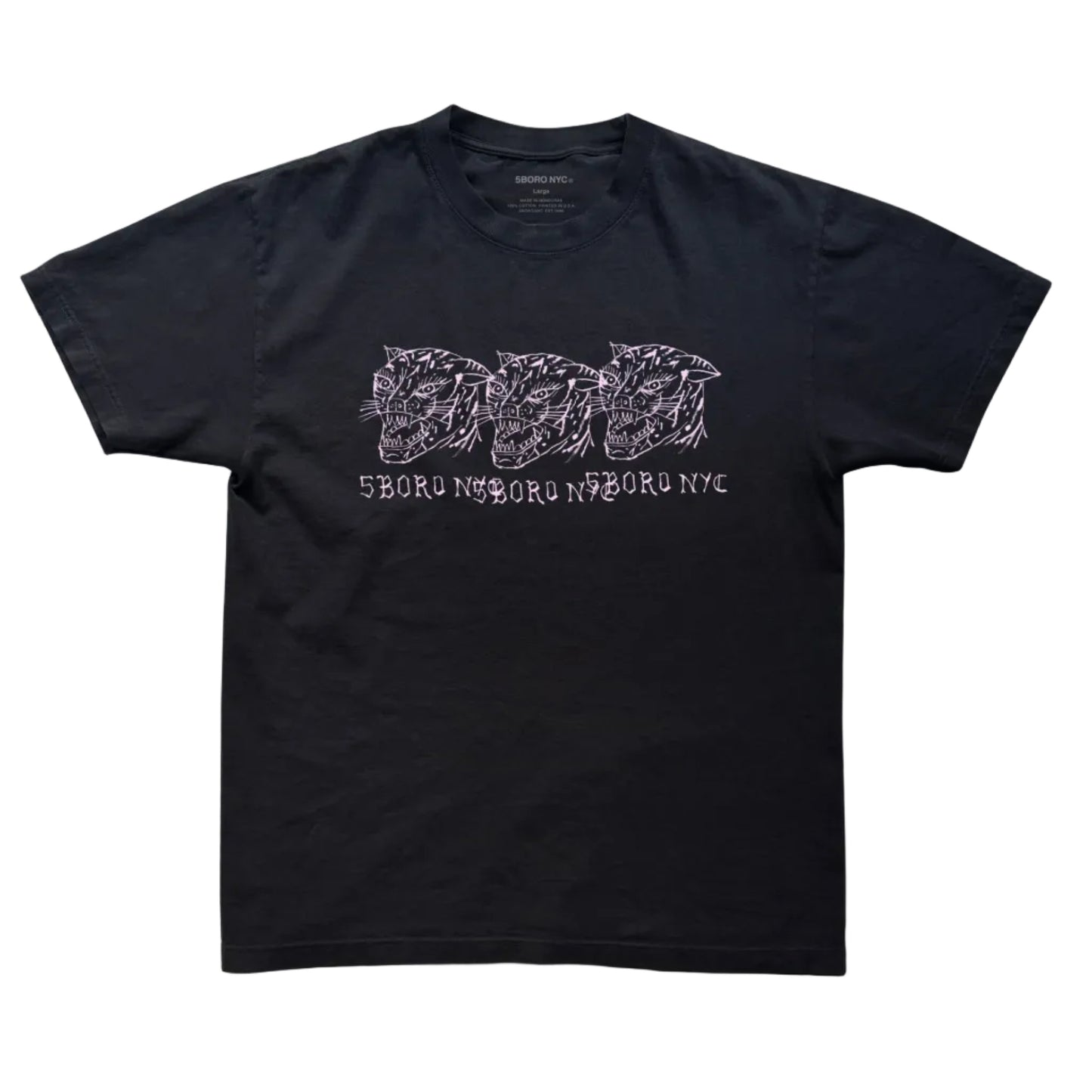 5 BORO DEMON CAT TEE BLACK