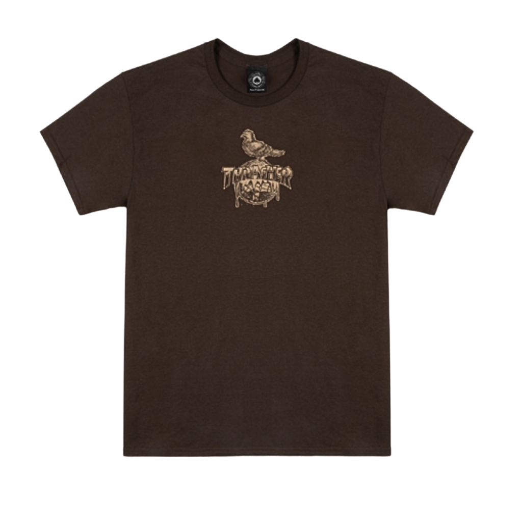 THRASHER X ANTIHERO SKATEBOARD EAGLEGRAM TEE CHOCOLATE