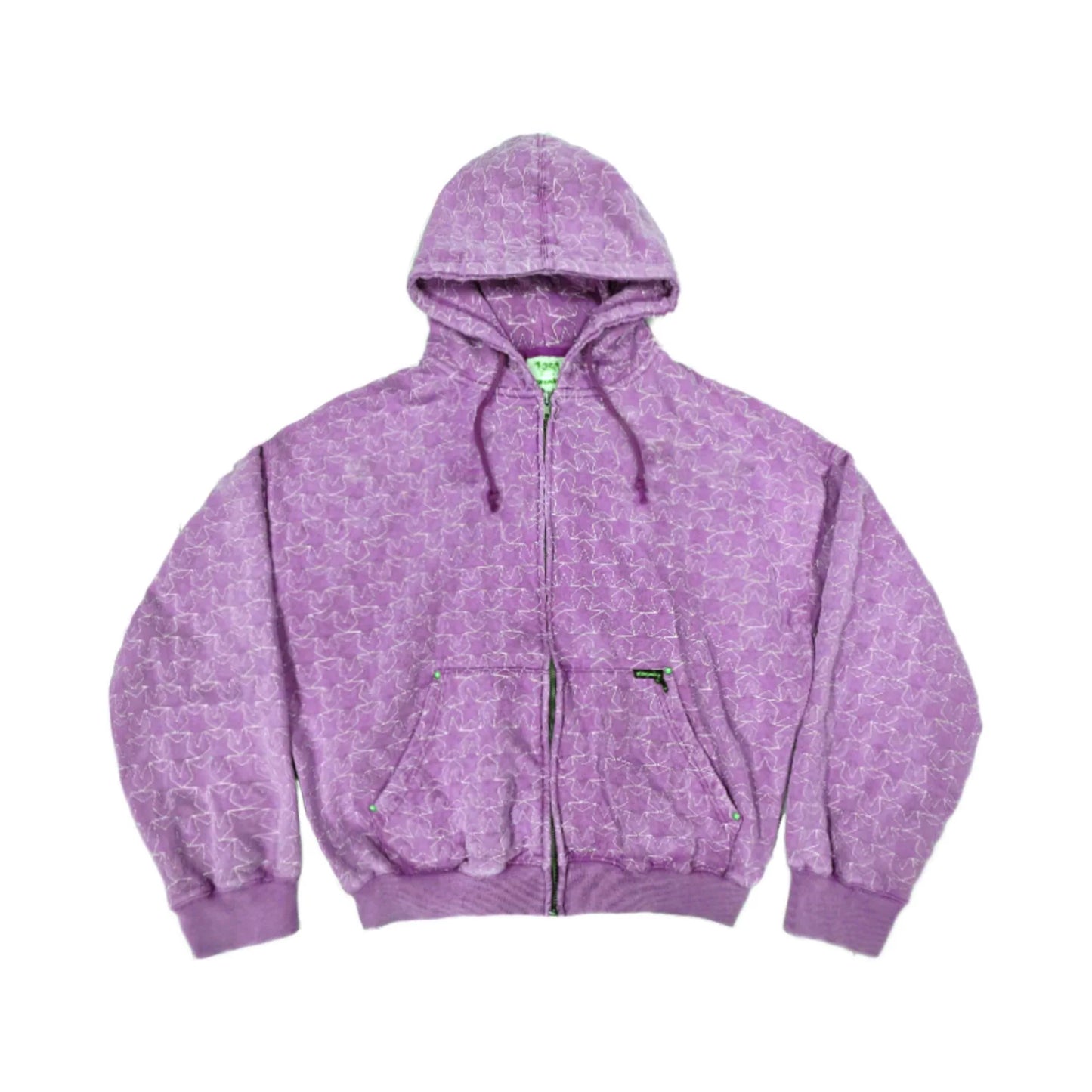 STINGWATER ALL STAR ZIP UP HOODIE ACID PURPLE