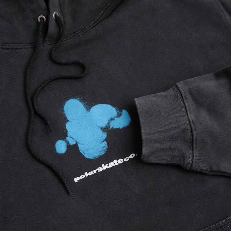 POLAR SKATE CO DAVE HOODIE FIGHTING MYSELF SILVER/BLACK