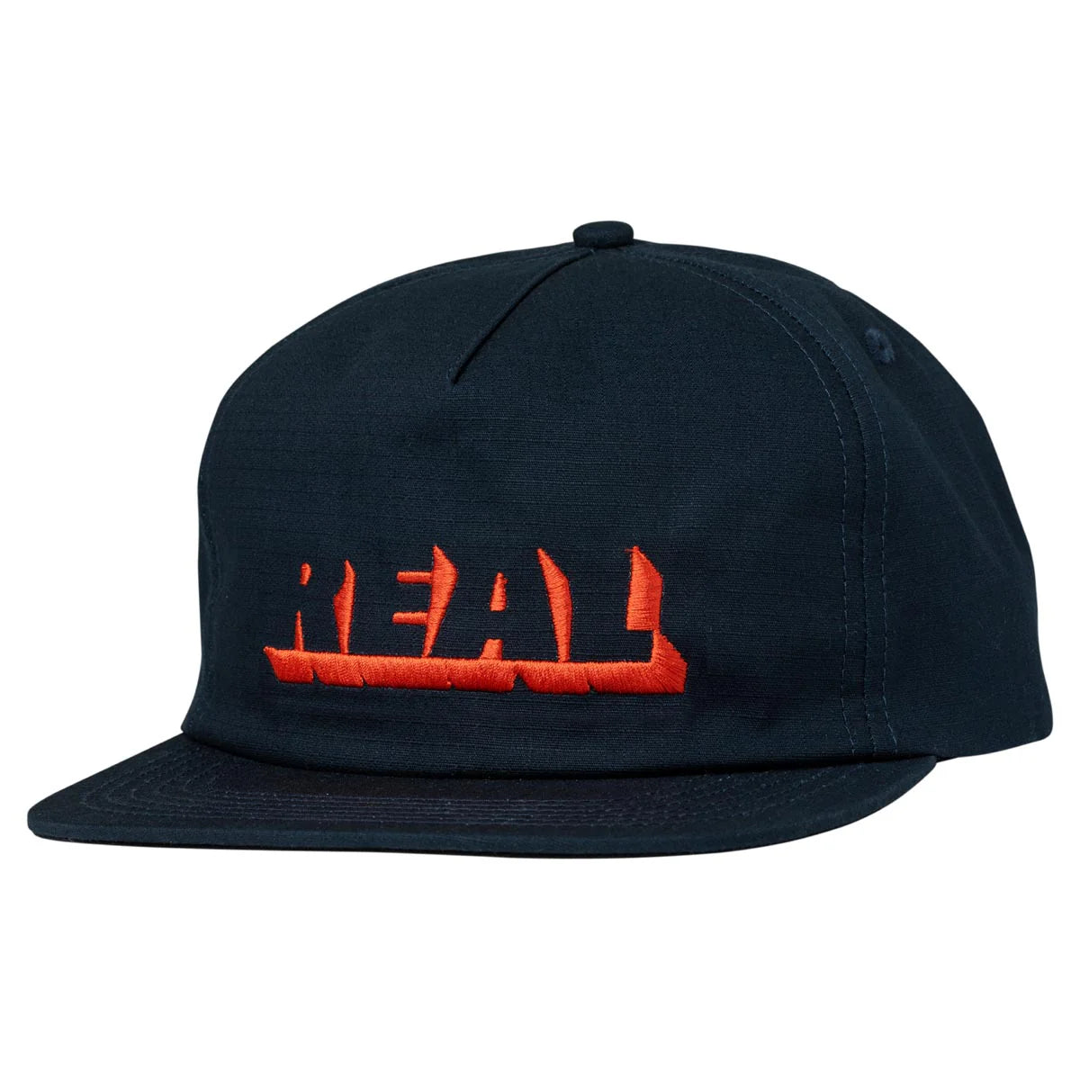 REAL SKATEBOARDS SHADOW SNAPBACK CAP NAVY