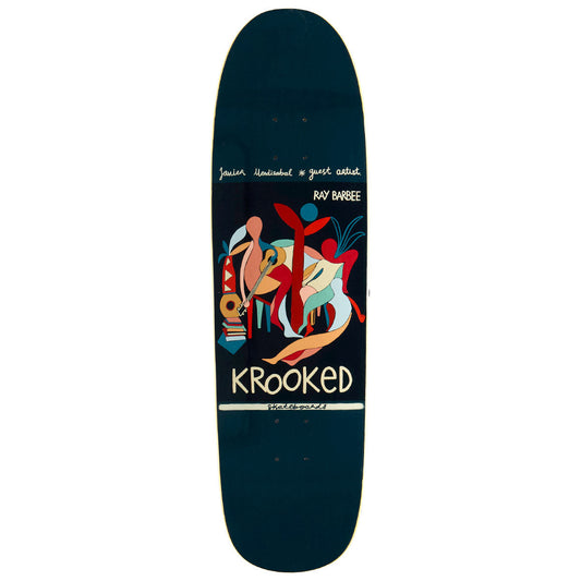 KROOKED SKATEBOARDS BARBEE LITTLE POSTCARD SHAPED DECK 8.88