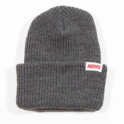 HOPPS SKATEBOARDS TAG BEANIE CHARCOAL