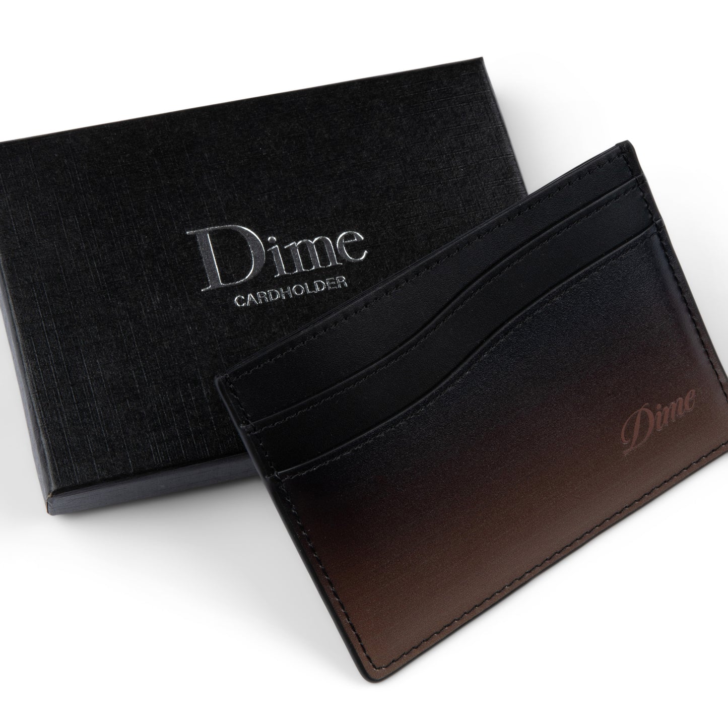 DIME MTL CURSIVE GRADIENT CARDHOLDER COPPER