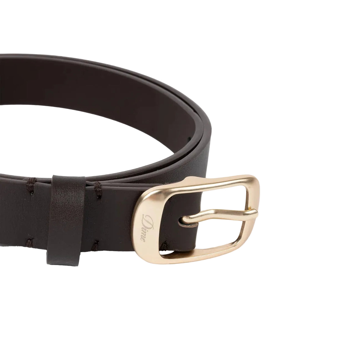 DIME MTL DRESS LEATHER BELT BROWN