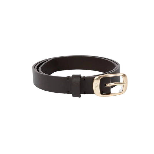 DIME MTL DRESS LEATHER BELT BROWN